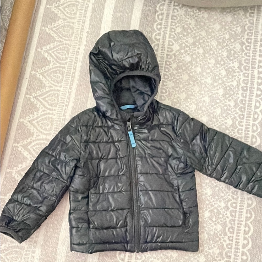 Black Kids Puffer Jacket